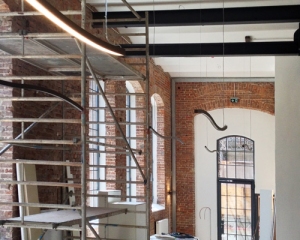 Montagebeginn Verkaufsraum