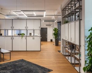 LED-Quadrate perfekt platziert